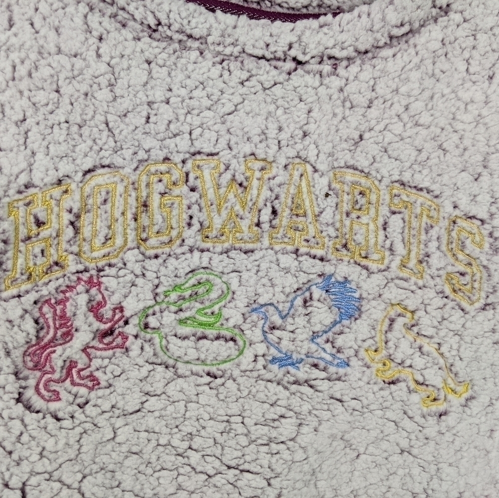 Harry Potter Wizarding World Fleece Sleep Top S - Picture 3 of 9